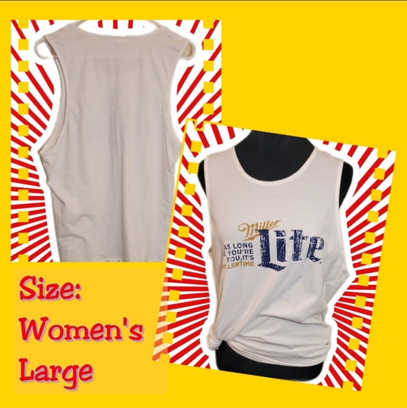 Miller Lite muscle shirt unisex - Picture 1 of 3